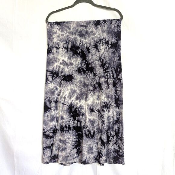 Young Fabulous & Broke Nono Nova Wash Size S Purple Gray Tie Dye Maxi Dress - Picture 10 of 13